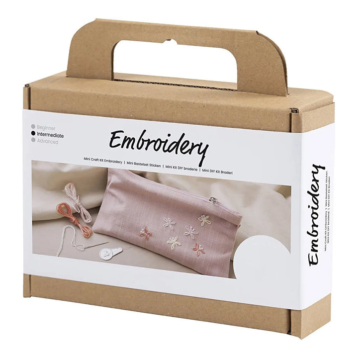 Little Bag for Bits and Bobs! | Embroidery Craft Kit | Complete Boxed Set