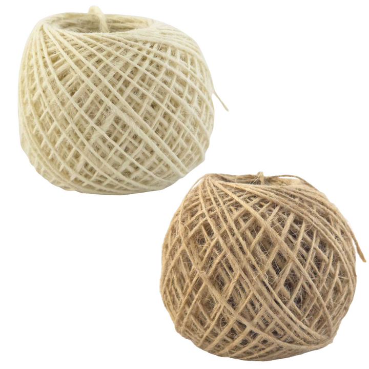 Natural Jute String | Skinny 1mm Wide | 50m | Crafts, Gifts & Cracker Tying