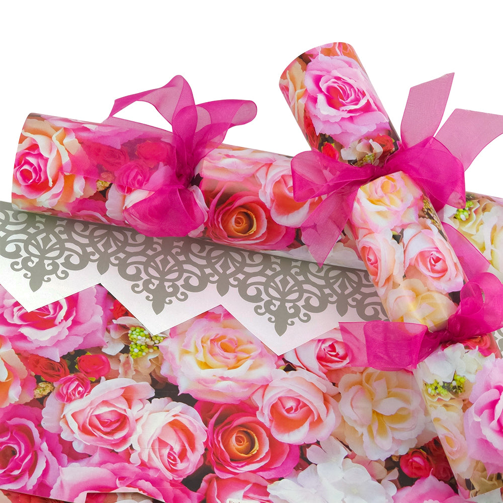 Pink Roses | Cracker Making Craft Kit | Make and Fill Your Own