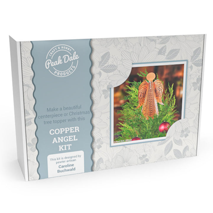 Copper Angel | Christmas Tree Topper | Metal Embossing Craft Kit | Complete Kit