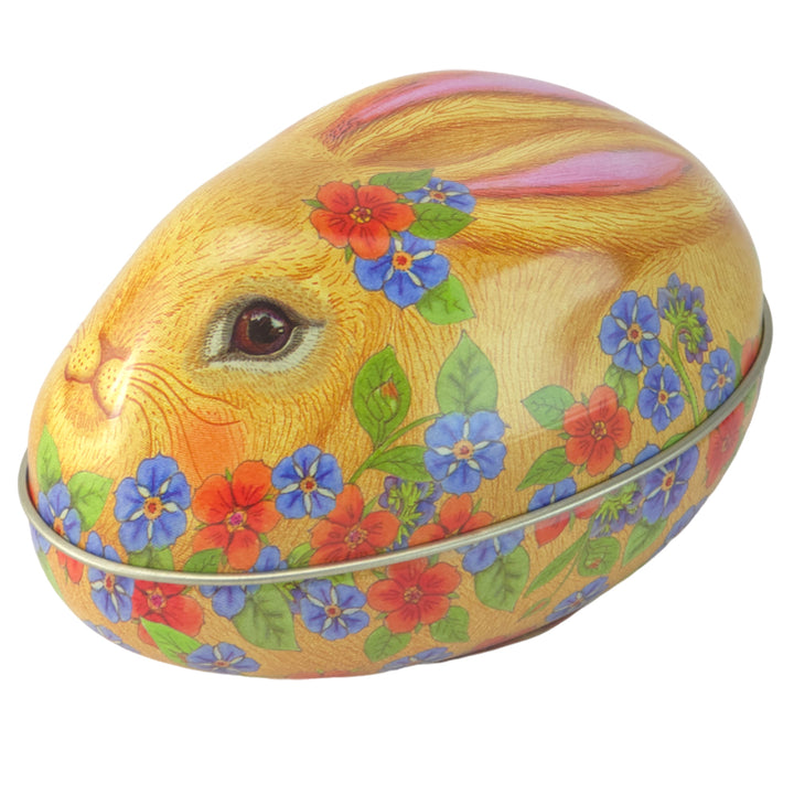 Rabbit Shaped Standing Fillable Tin Egg | Easter Home Décor | Gift Idea