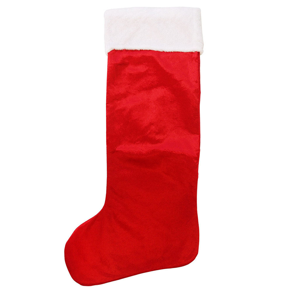 Giant Red Fur Christmas Stocking | 85cm Long