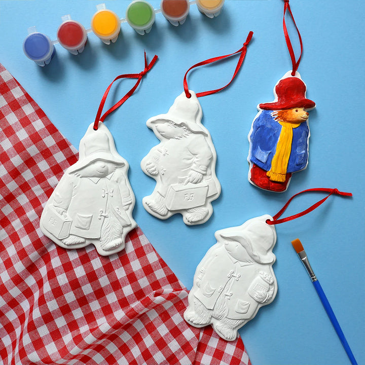 Paddington Bear | Paint Your Own Hanging Decorations | Makes 4 | Kids Craft Kit