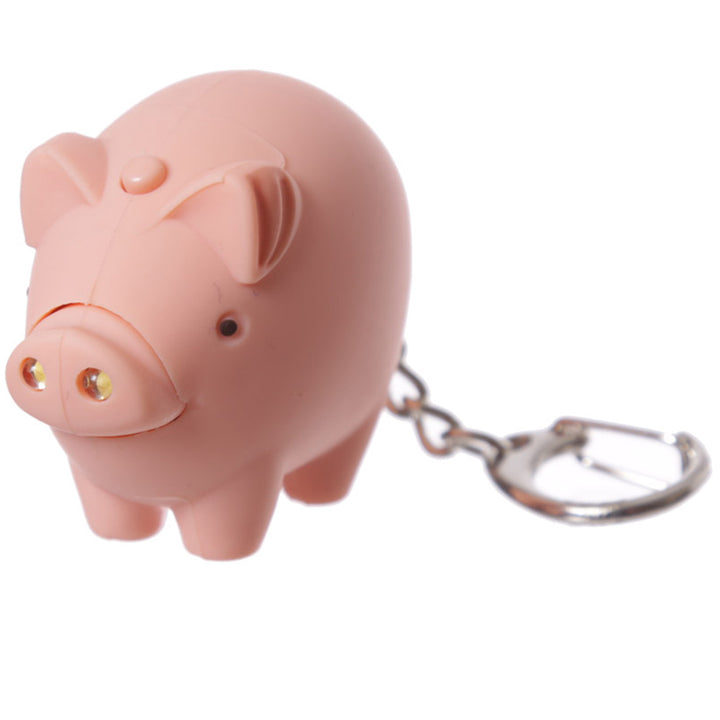 Little Piggy Keyring | LED Torch & Oinking Sound | Mini Gift | Cracker Filler