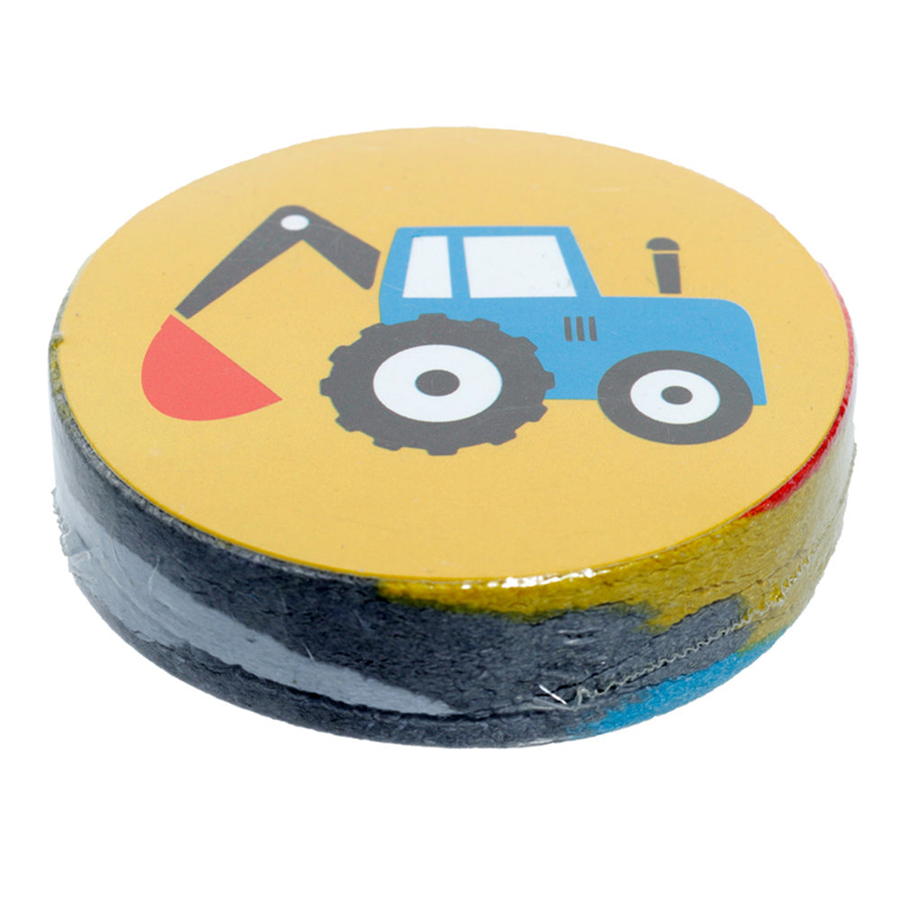 Little Tractors | Compressed Flannel | Single | Mini Gift | Cracker Filler