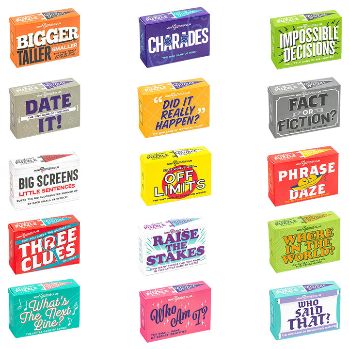 Single Mini Boxed Card Games | Various Games | Cracker Filler Gift