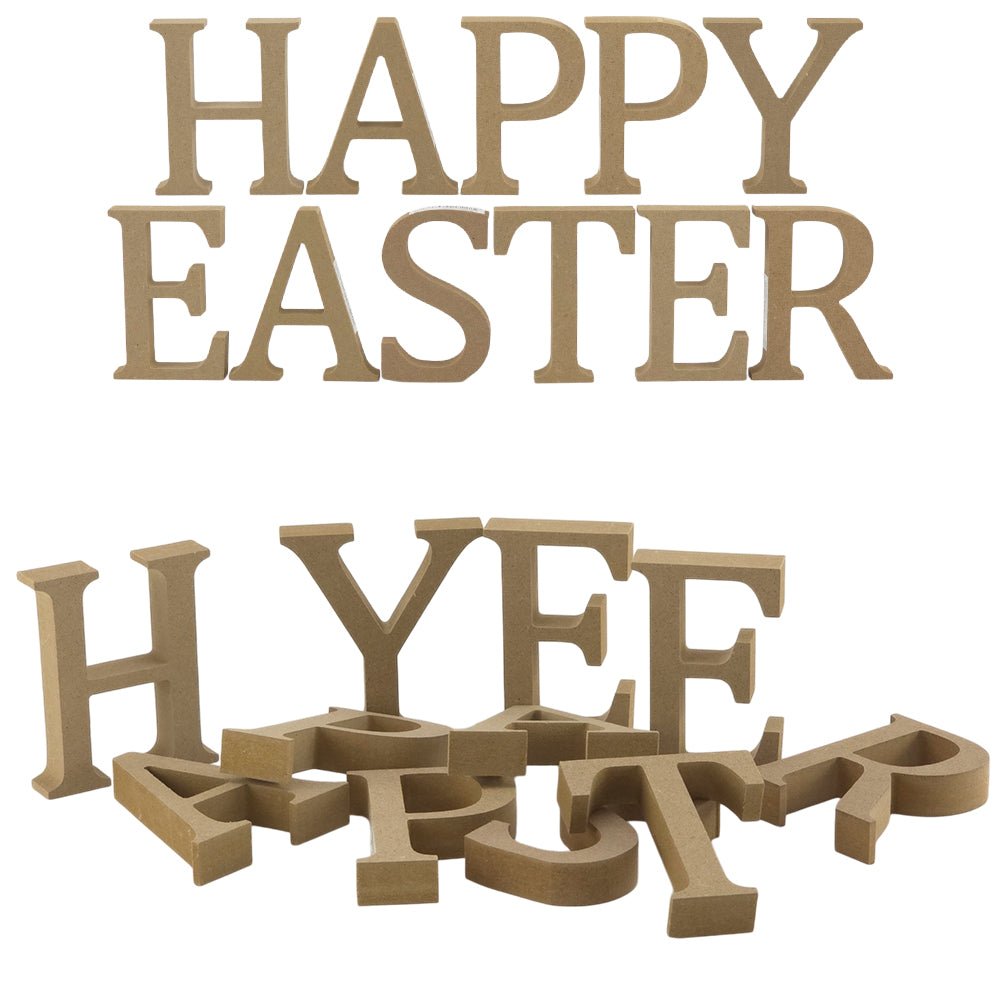 HAPPY EASTER | Create Your Own Wood Easter Word | 8cm or 13cm Wood Letters