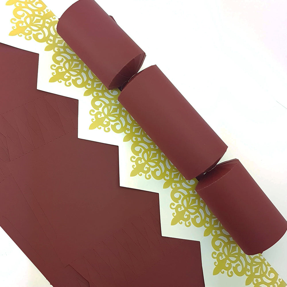 Burgundy Red | Cracker Making DIY Craft Kits | Make Your Own | Eco Recyclable