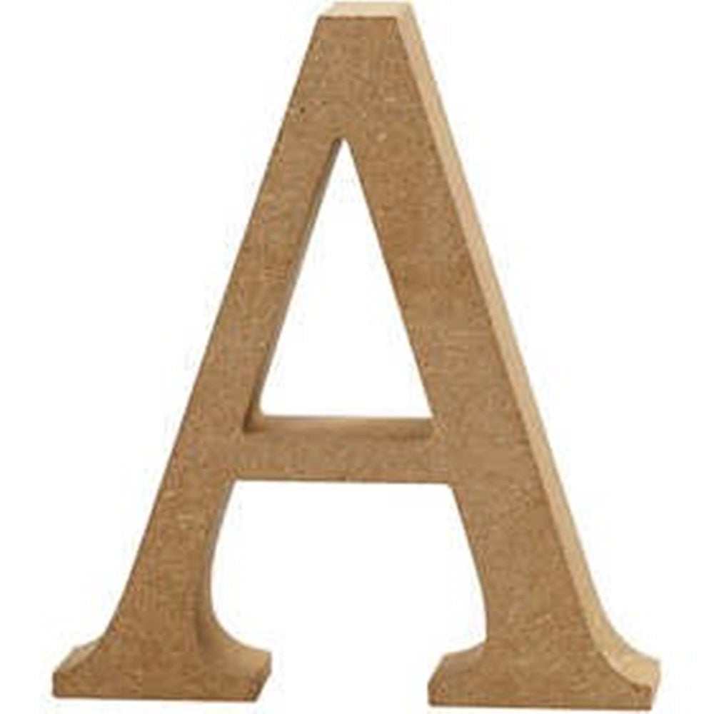 Medium 8cm Wooden MDF Letters, Numbers & Symbols | Wood Shapes for Crafts