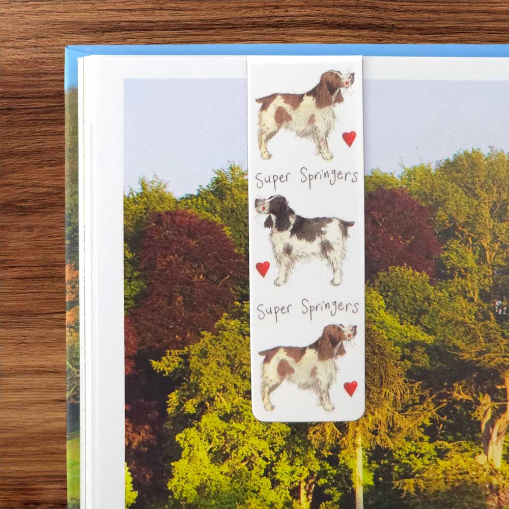 Springer Spaniels | Double Sided Magnetic Bookmark | Mini Gift | Cracker Filler