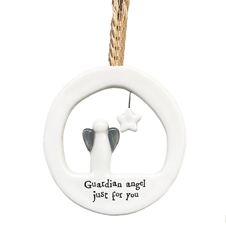 Guardian Angel Just For You | Ceramic Ornament | Cracker Filler | Mini Gift