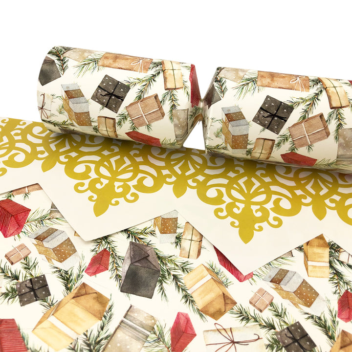 Pine & Presents | Eco Christmas Cracker Making Craft Kit | Make & Fill Your Own