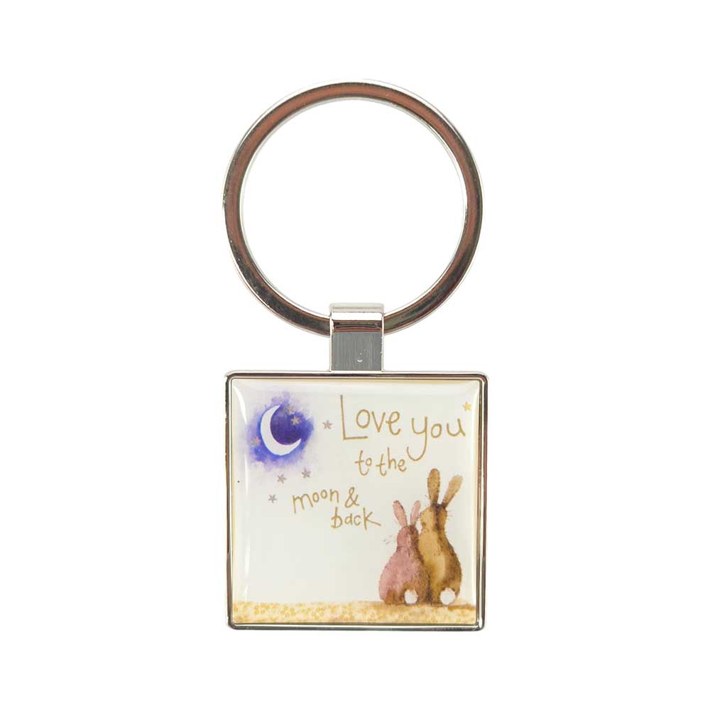 To The Moon & Back | Metal Keyring | Mini Gift | Cracker Filler