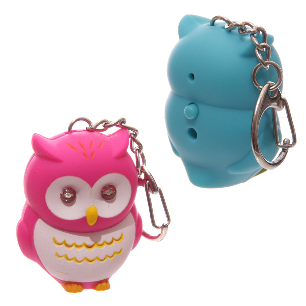 Bright Owl Keyring | Torch & Hooting Sound | Single | Mini Gift | Cracker Filler