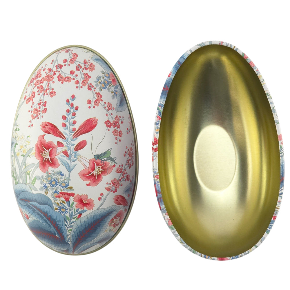 Two Part Fillable Tin Easter Egg | Sanderson | Flat Base | 11cm