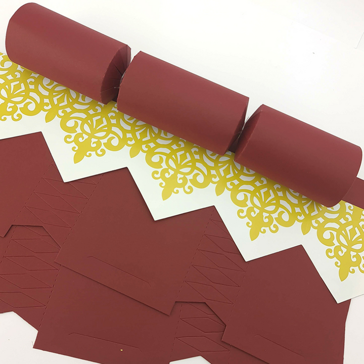 Burgundy Red | Cracker Making DIY Craft Kits | Make Your Own | Eco Recyclable