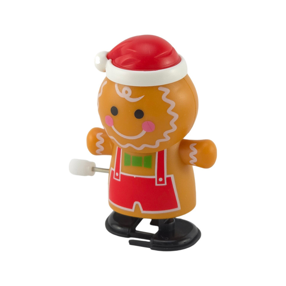 Gingerbread Man | Christmas Wind Up Toy | 7cm | Mini Gift | Cracker Filler