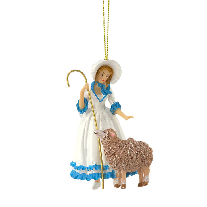 Little Bo Peep & Sheep | Hanging Fairytale Christmas Ornament | Gisela Graham