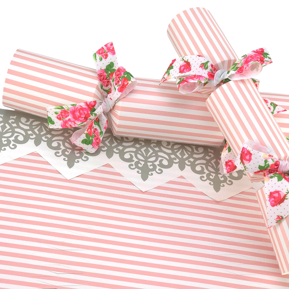 Pink Candy Stripes | Cracker Making Craft Kit | Make Your Own