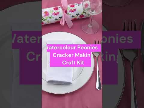 Watercolour Peonies | Cracker Making Craft Kit | Make and Fill Your Own