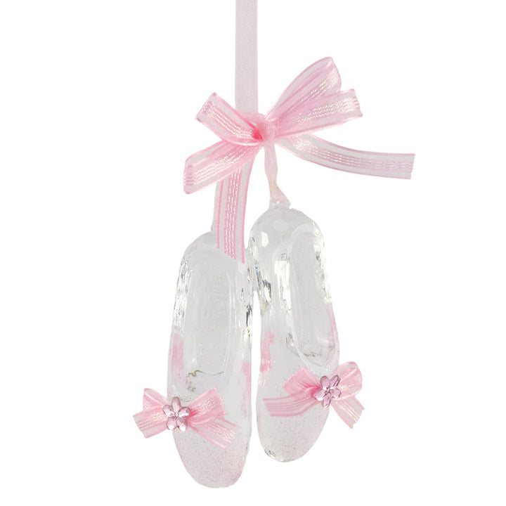 Pink & Clear Ballet Shoes | Christmas Tree Decoration | Gisela Graham