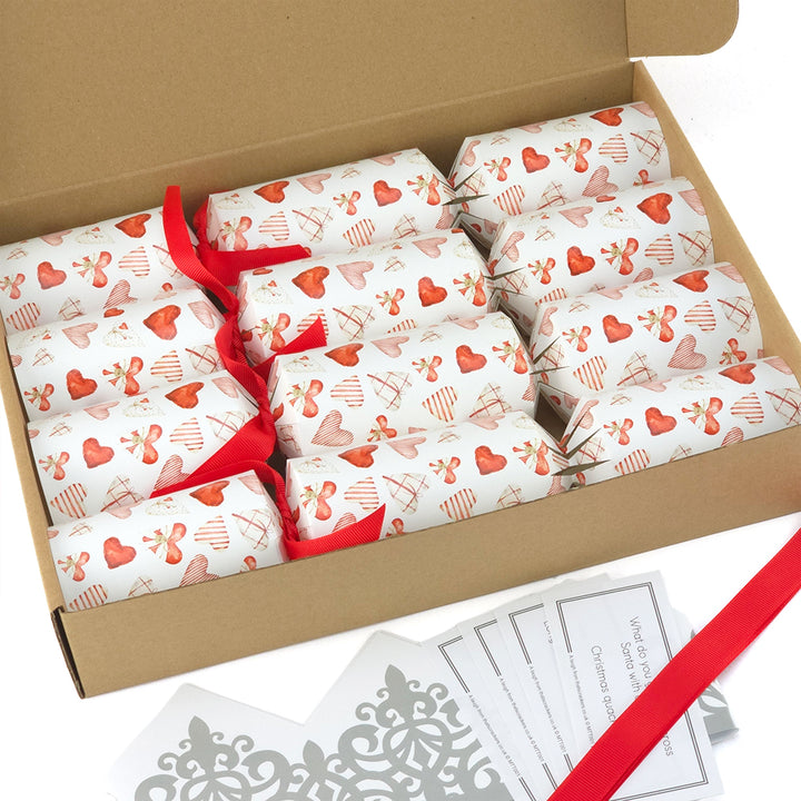 Skandi Hearts | 4 Ready to Fill Christmas Crackers | Just Add Gifts