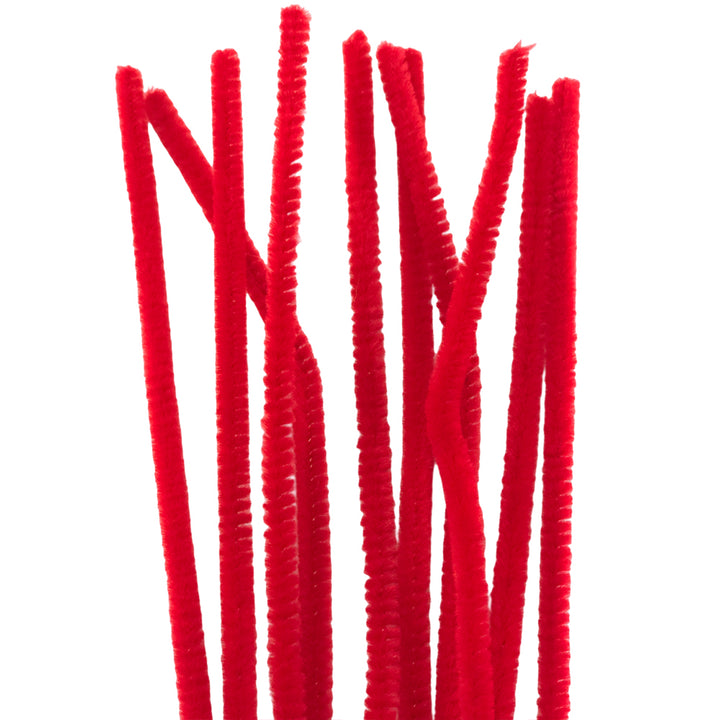 Single Colour | 30cm Craft Pipecleaners | Chenille Stems | 6mm Wide | Pack of 10