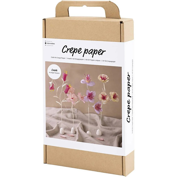 Freestanding Pastel Sprays | Crepe Paper Flower Making Craft Kit for Adults