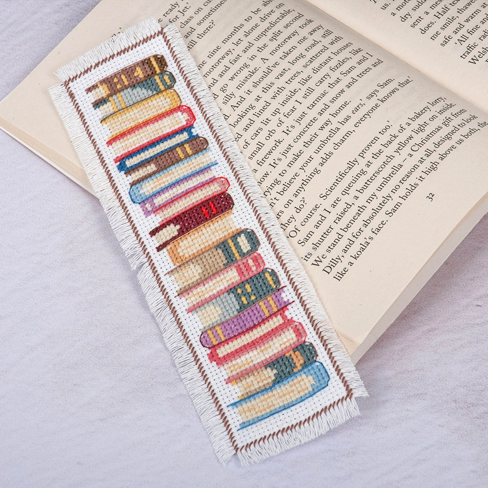 Pile of Books Bookmark! | Complete Cross Stitch Kit