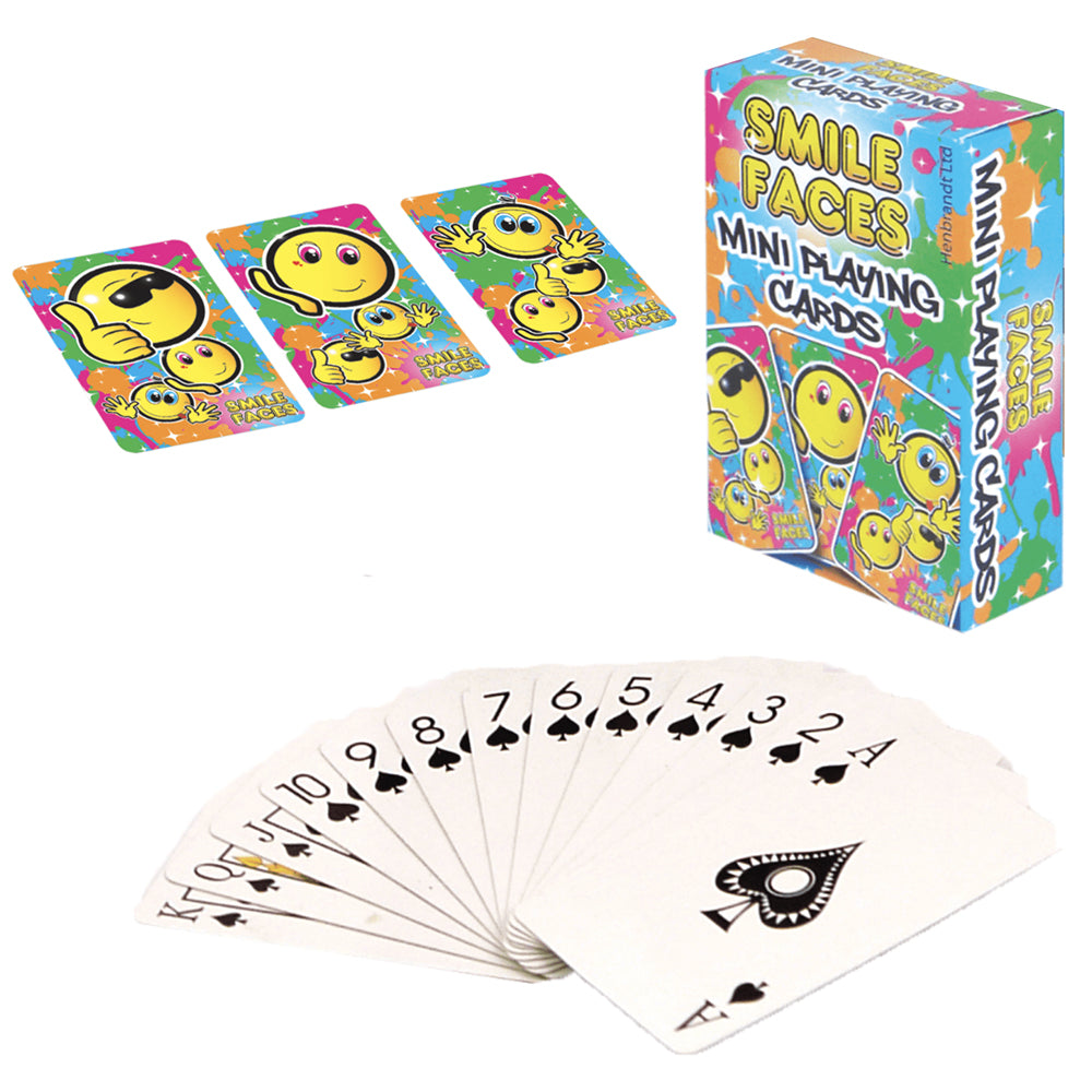 Smiley Face | Little Playing Cards for Kids | Mini Gift | Cracker Filler