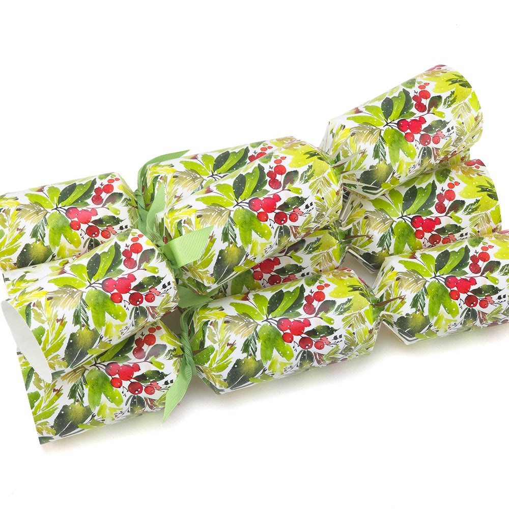 Watercolour Berries | 4 Ready to Fill Christmas Crackers | Just Add Gifts