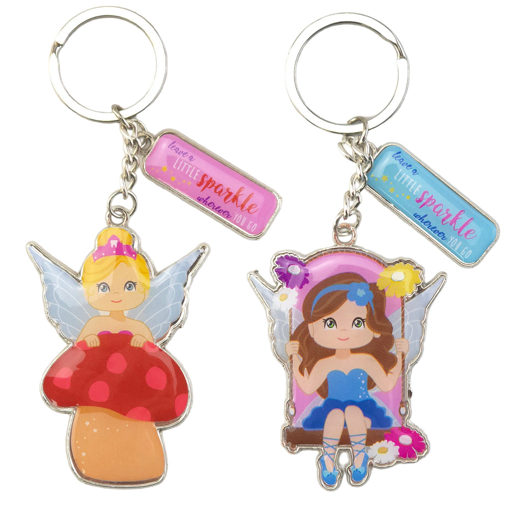 Fairy Sparkle | Large Keyring for Girls | Single | Mini Gift | Cracker Filler