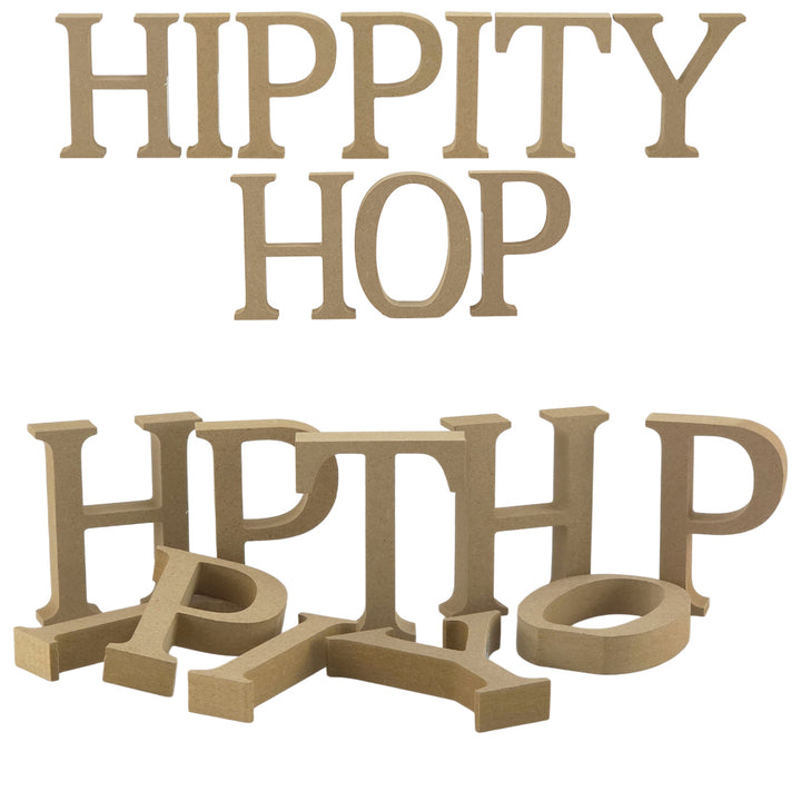 HIPPITY HOP | Create Your Own Wood Easter Word | 8cm or 13cm Wood Letters