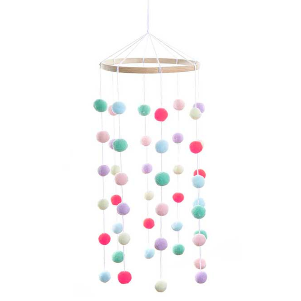 Pastel Shades | Pom Pom Mobile Making | Complete Craft Kit