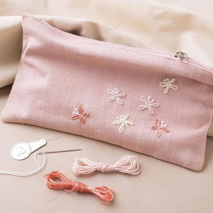 Little Bag for Bits and Bobs! | Embroidery Craft Kit | Complete Boxed Set