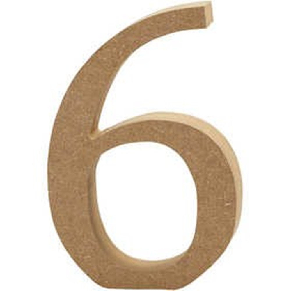 Medium 8cm Wooden MDF Letters, Numbers & Symbols | Wood Shapes for Crafts