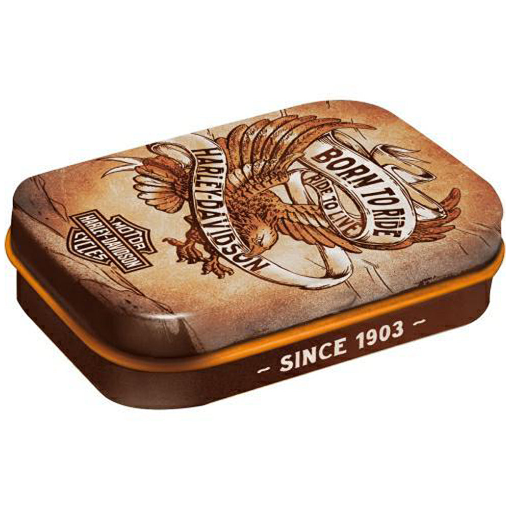 Harley Davidson Born to Ride | 15g Sugar Free Mint Tin | Cracker Filler Mini Gift