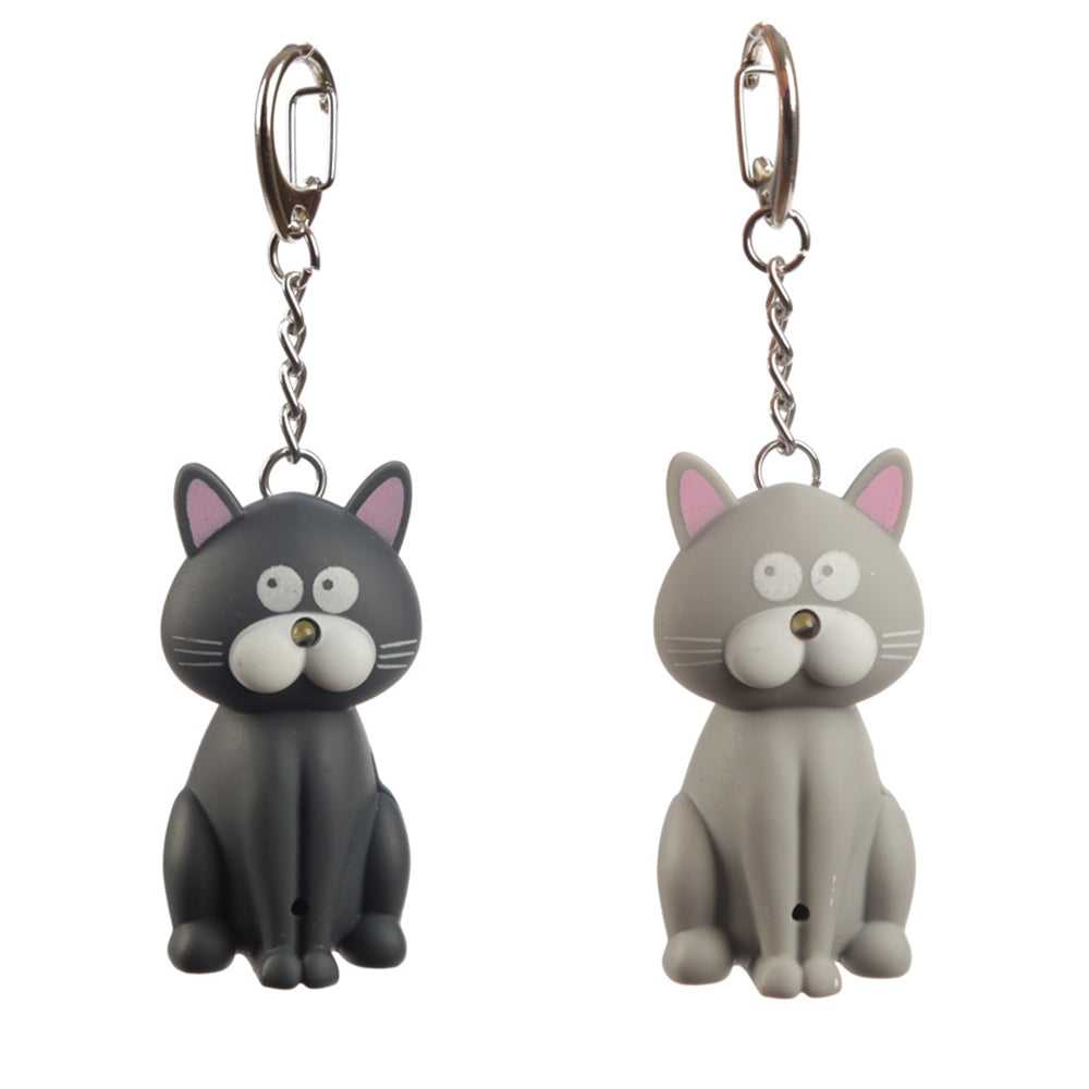 Cat Keyring | LED Torch & Meowing Sound | Single | Mini Gift | Cracker Filler