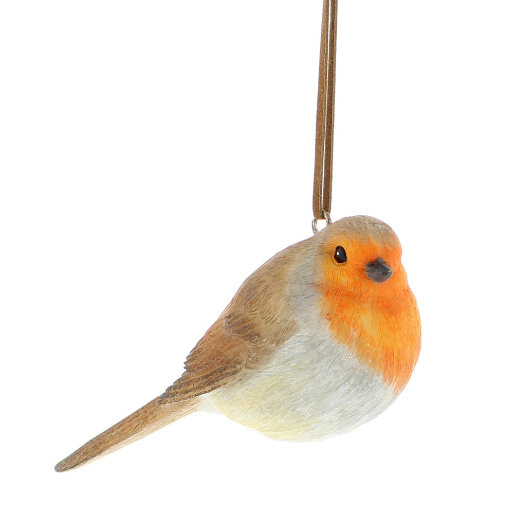 Gorgeous Robin | Hanging Christmas Tree Ornament | Resin | 10cm Long