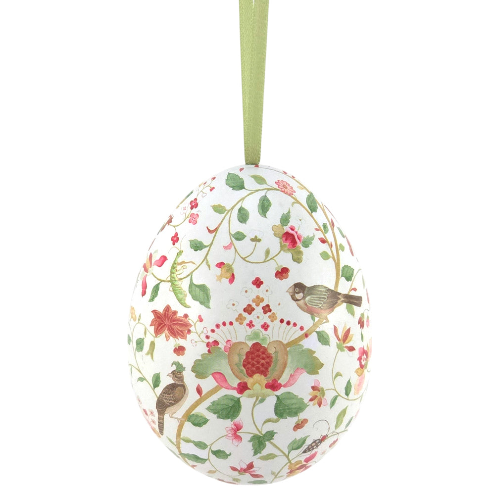 Two Part Hanging Easter Egg | Fillable Tin | Sanderson Design | 7cm Tall