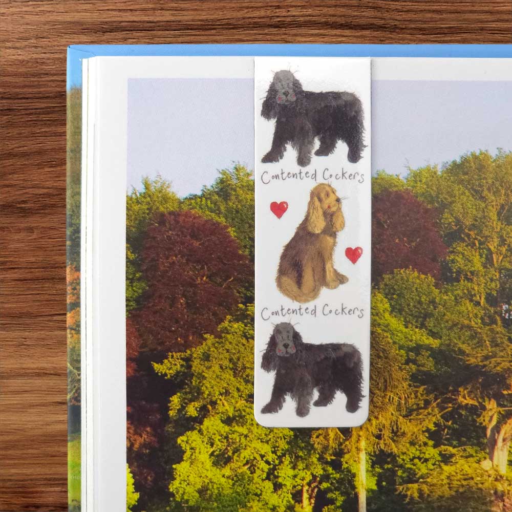 Cocker Spaniels | Double Sided Magnetic Bookmark | Mini Gift | Cracker Filler