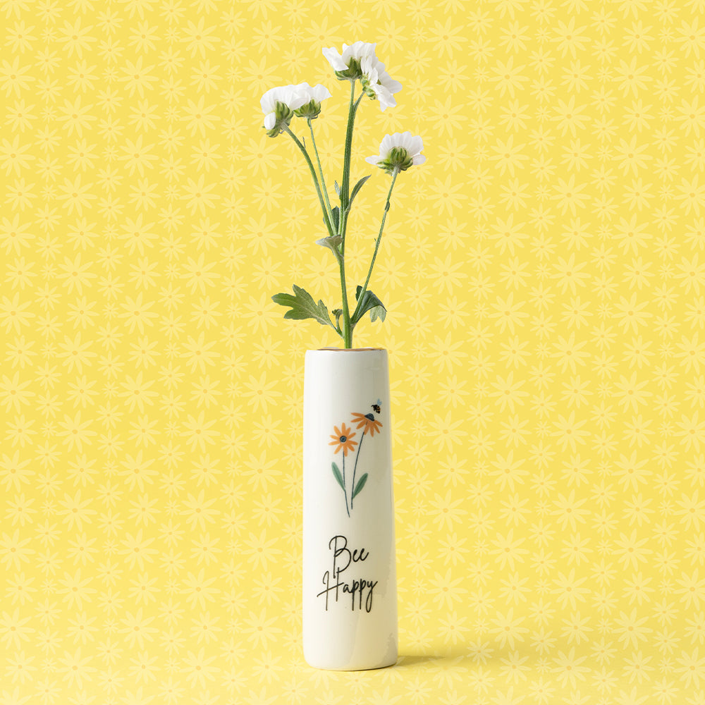 Bee Happy | Little Bud Vase | Mini Gift | Cracker Filler