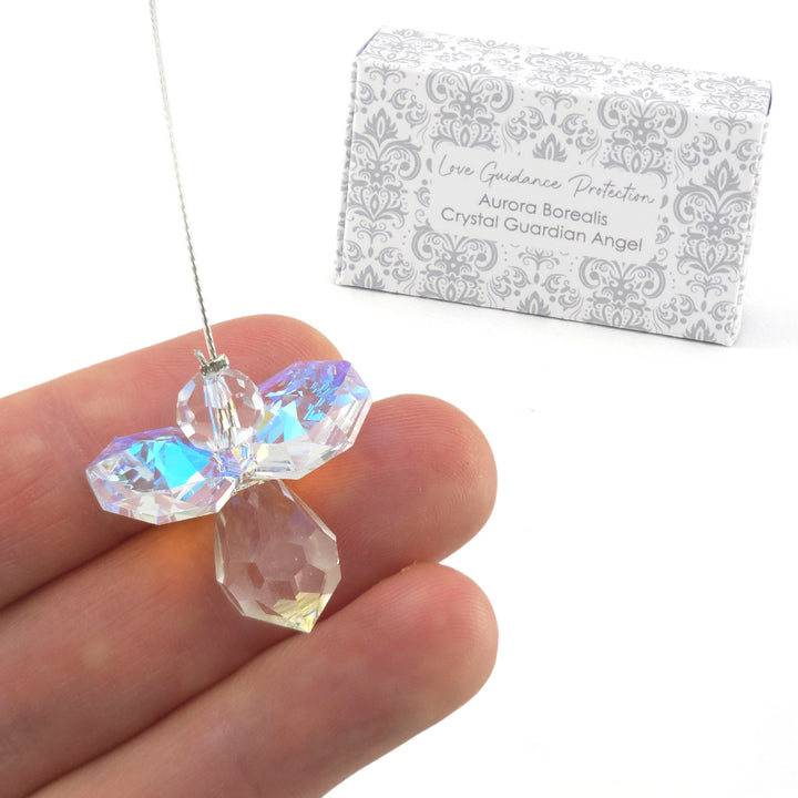 Choose a Colour | Crystal Suncatcher Guardian Angel | Gift Boxed | Cracker Filler