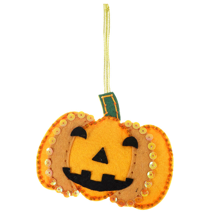 Sew Your Own Felt Pumpkin Hanging Ornament | Complete Craft Kit