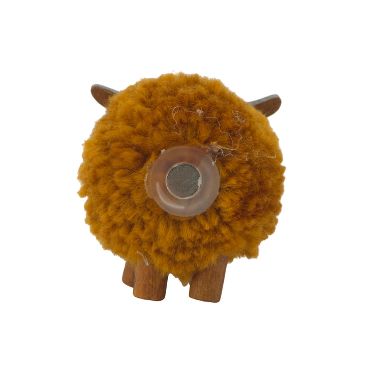 Highland Cow Pom Pom Magnet | Mini Gift | Cracker Filler