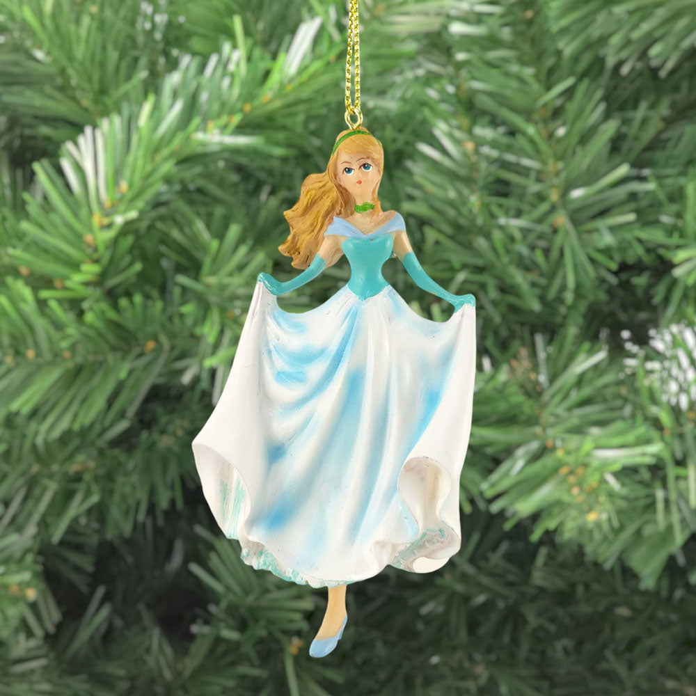 Cinderella with One Shoe | Hanging Fairytale Christmas Ornament | Gisela Graham