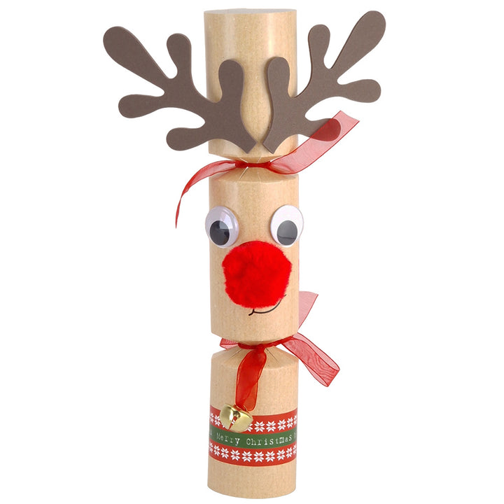 Build Your Own | 6 Standy Uppy Rudolph Christmas Crackers | Craft Kit