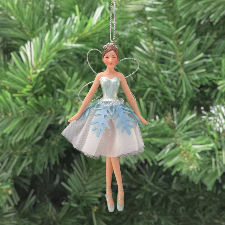 Ice Blue | Snowflake Fairy | Christmas Tree Decoration | 12.5cm | Gisela Graham