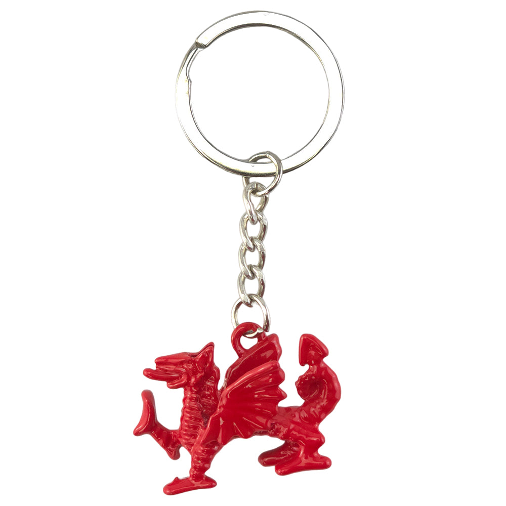 Welsh Dragon | Red Metal Keyring | Mini Gift | Cracker Filler