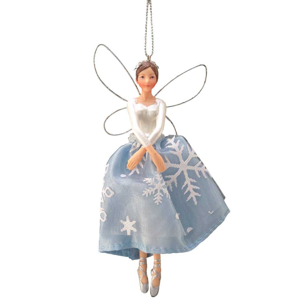 Ice Blue | Snowflake Fairy | Christmas Tree Decoration | 13cm | Gisela Graham